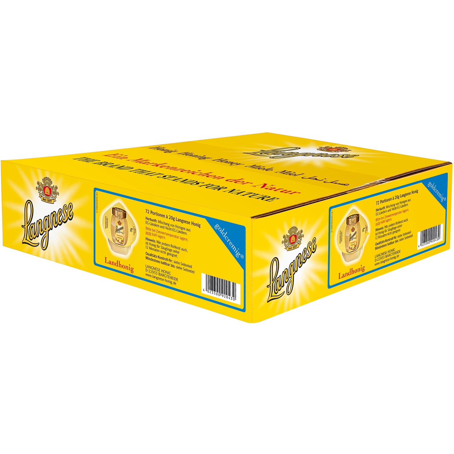 Langnese Landhonig Goldcremig 72x20g