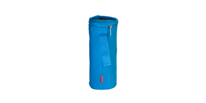 Thermobox COOLBAG, für Flaschen 0.75 – 1.0 l, blau synthetischer Stoff