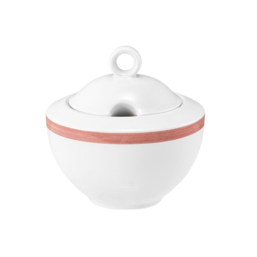 Seltmann Zuckerdose 2 0,28 l, rund, Form: Community, Dekor: 57393 Pinselband 4, hohe Kantenschlagfestigkeit, Made in Germany