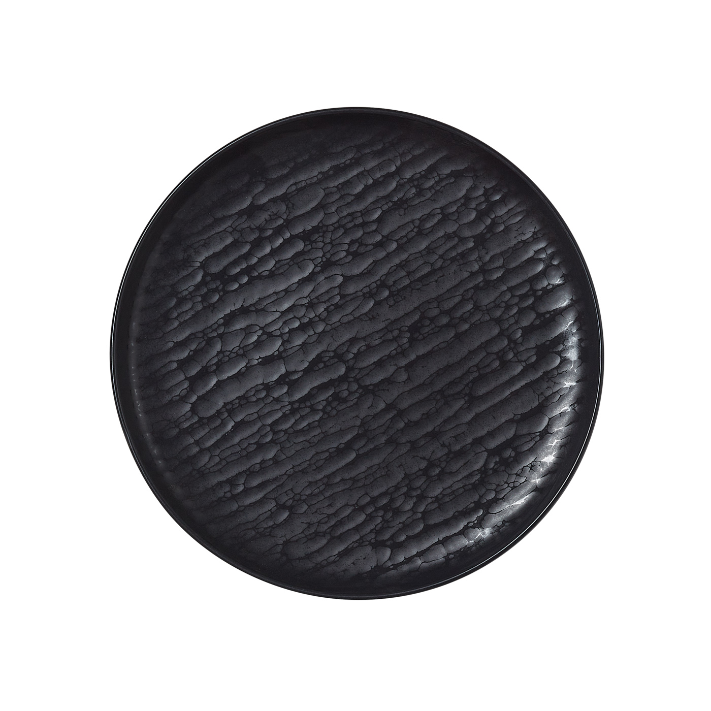 Teller, flach, Ø 19 cm, Set á 6 Stück, smoke, Porzellan Flache Ausführung, Farbe: Smoke