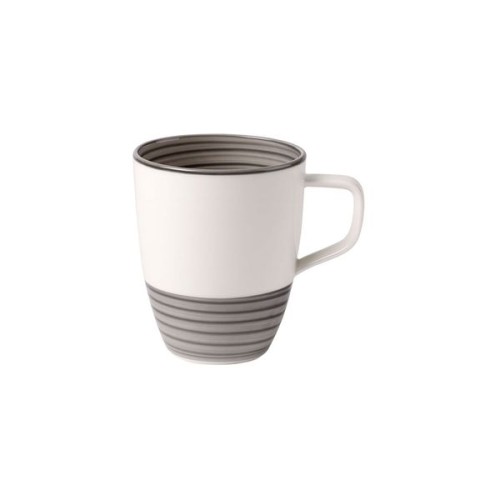 Villeroy & Boch Manufacture gris Becher mit Henkel, Inhalt: 0,38 l