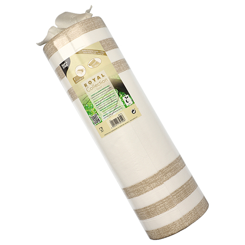 Tischläufer, stoffähnlich, PV-Tissue Mix "ROYAL Collection" 24 m x 40 cm sand "Lines" von PAPSTAR