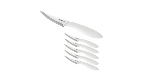 Pizzamesser PRESTO 10 cm, 6 St., weiß