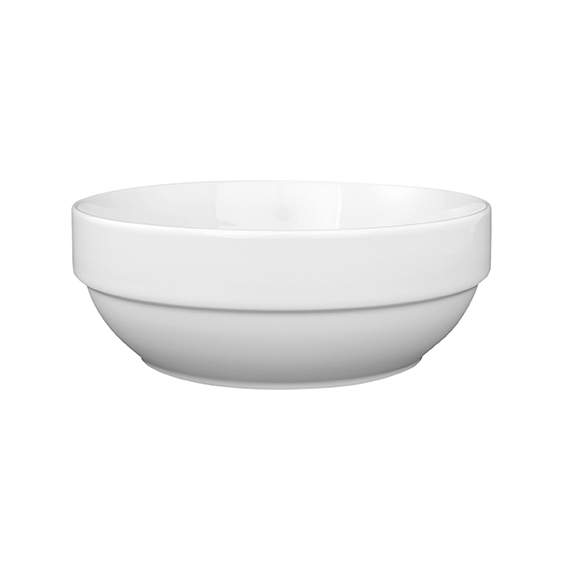 Schüssel rund 17 cm - Form: Primavera - weiss -, aus Porzellan. Hersteller: Eschenbach. "Made in, Germany".