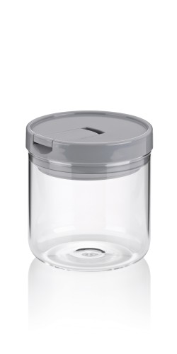 KELA Vorratsdose Arik Glas hellgrau 11,0cm 10,5cmØ 600,0ml