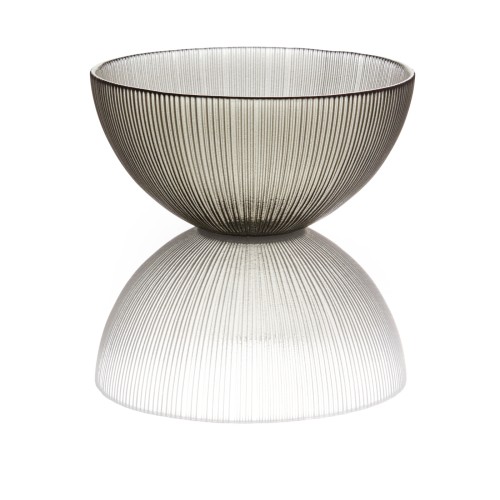 WMF Glas Schale M rauch H7,5cm | Maße: 15 x 15 x 7,5 cm