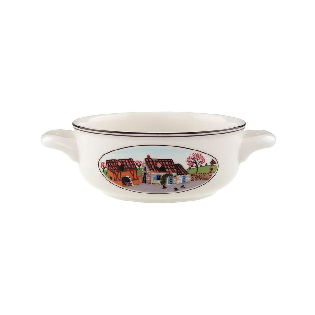 Villeroy und Boch Suppen-Obertasse - Maße: 18 x 13,5 x 5,5 cm / Ser.: Design Naif