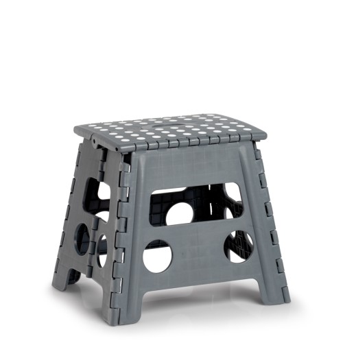 Klapphocker, Kunststoff, anthrazit. Länge: 370 mm. Breite: 300 mm. Höhe: 320 mm