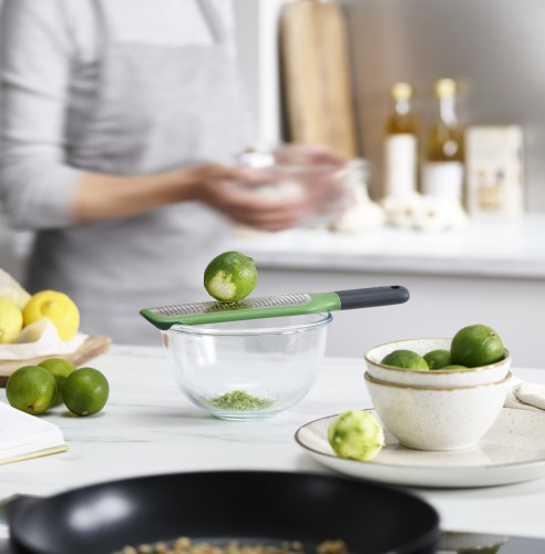 Joseph Joseph GripGrater Flachreibe mit Schüsselnut (Fein)