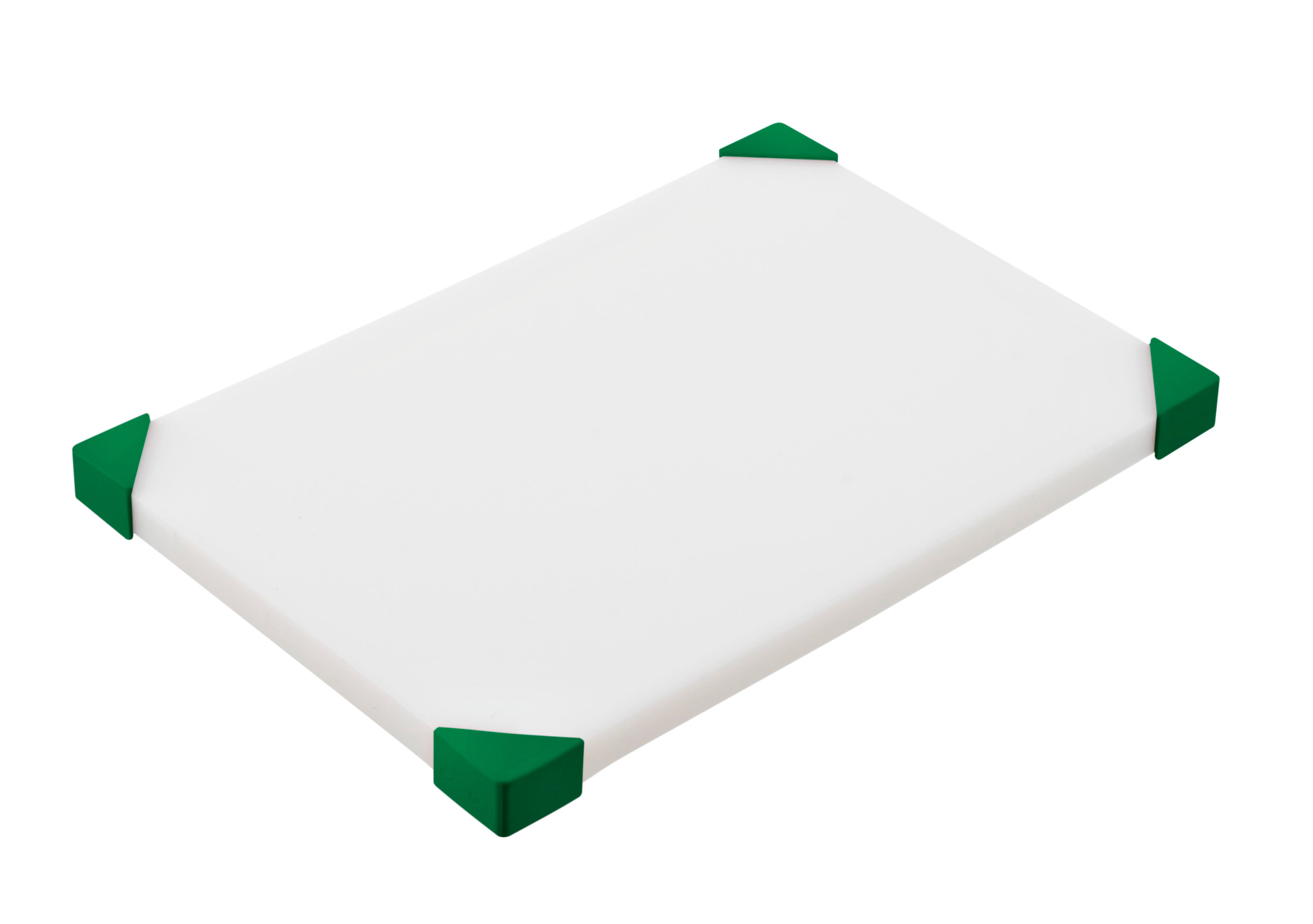 ARAVEN Schneidebrett rutschfest mit den Abmessungen 304x204x19mm, grün