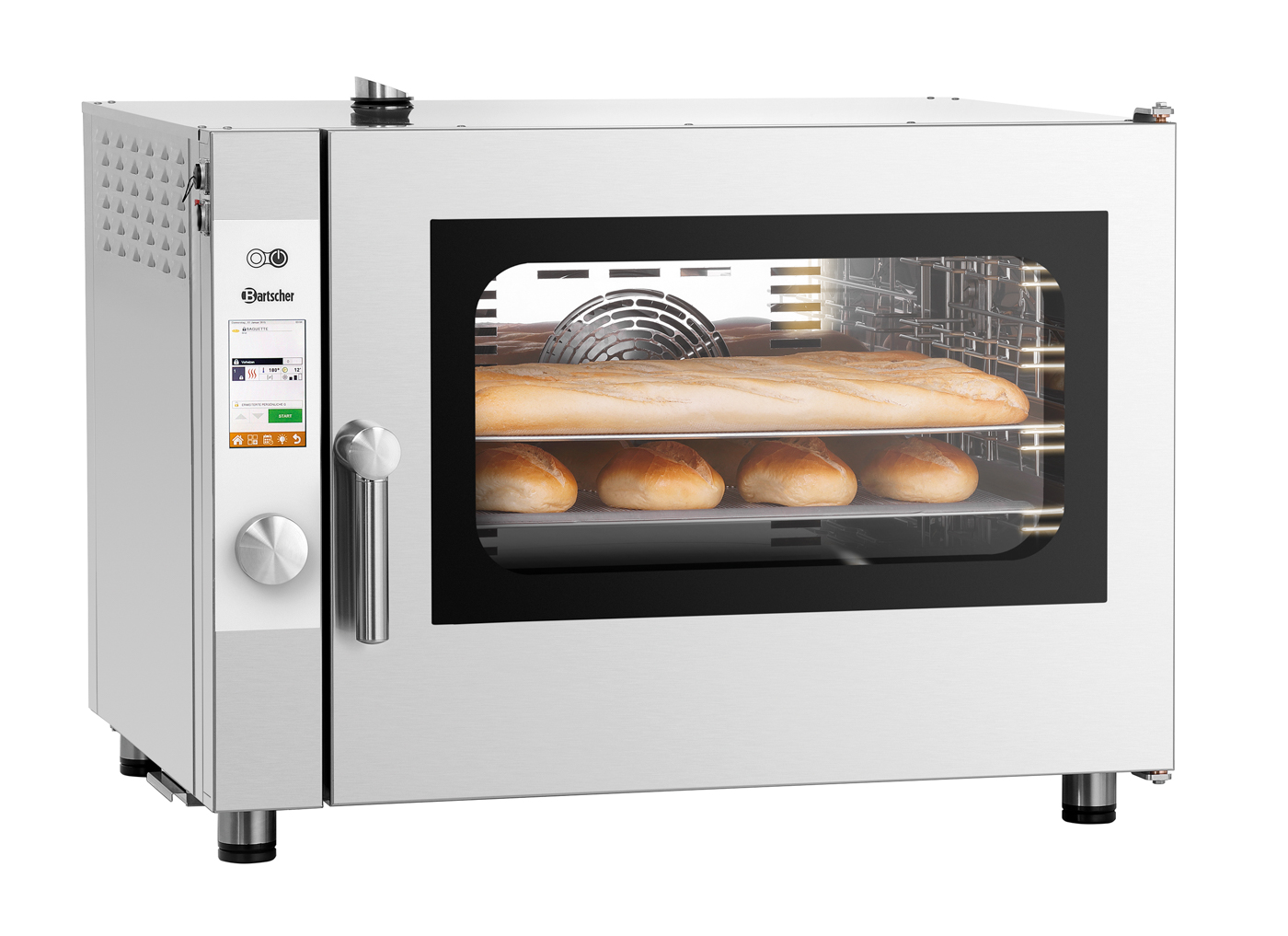 Bartscher Kombidämpfer Silversteam P-5111D |Temperaturbereich bis: 300 °C | Maße: 89 x 83 x67,0 cm. Gewicht: 84,6 kg