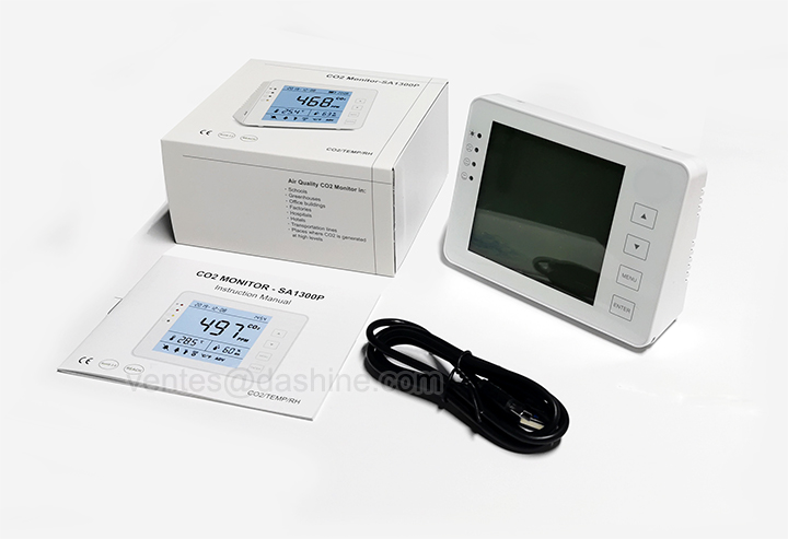 Luftgütesensor Aircontrol  SA 1300 P - multifunktionaler Luftqualitätsdetektor Ideal als Erinnerung zum Lüften!