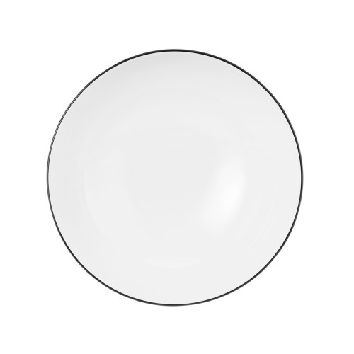Seltmann Dessertschale rund 15 cm, rund, Form: Lido, Dekor: 10826 Black Line, hohe Kantenschlagfestigkeit, Made in Germany