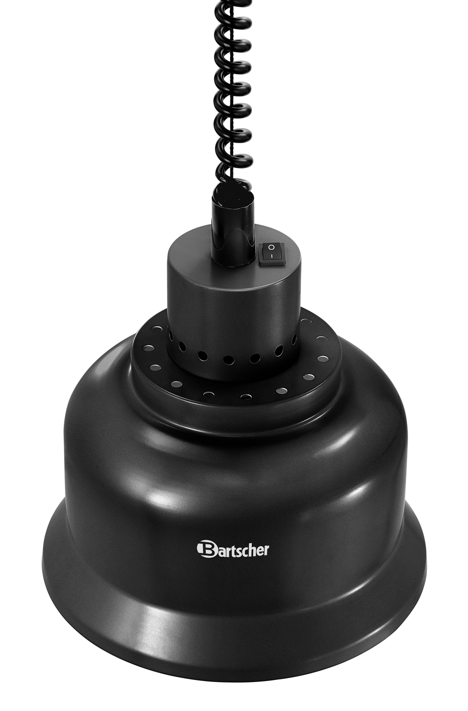 Bartscher Wärmelampe IWL250D SW | Art derWärmequelle: Infrarotlampe(n) | Maße: 23 x 23 x25,0 cm. Gewicht: 1 kg