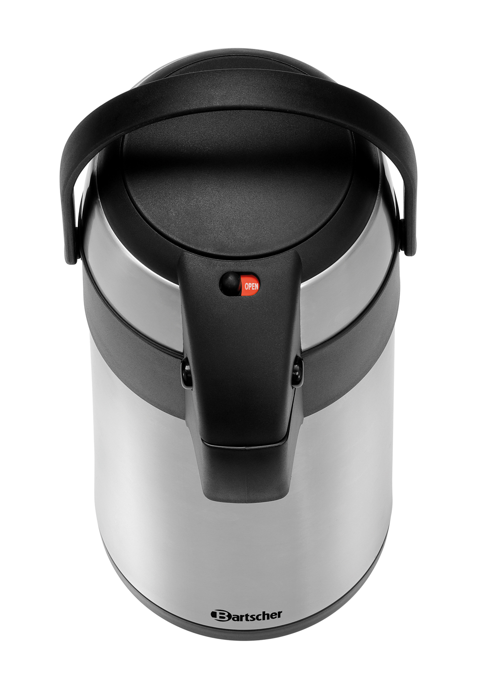 Bartscher Isolierpumpkanne 3L | Ausgelegt für:Heiße Getränke ,Kaffeemaschinen, lichte Höhe min.295 mm | Maße: 17 x 17 x 37,5 cm. Gewicht: