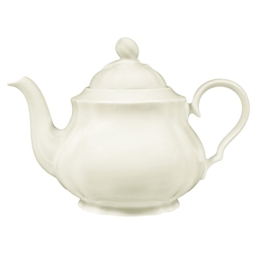 Seltmann Teekanne 6 Personen, Form: Marieluise, Glasur: elfenbein, Dekor: 00003