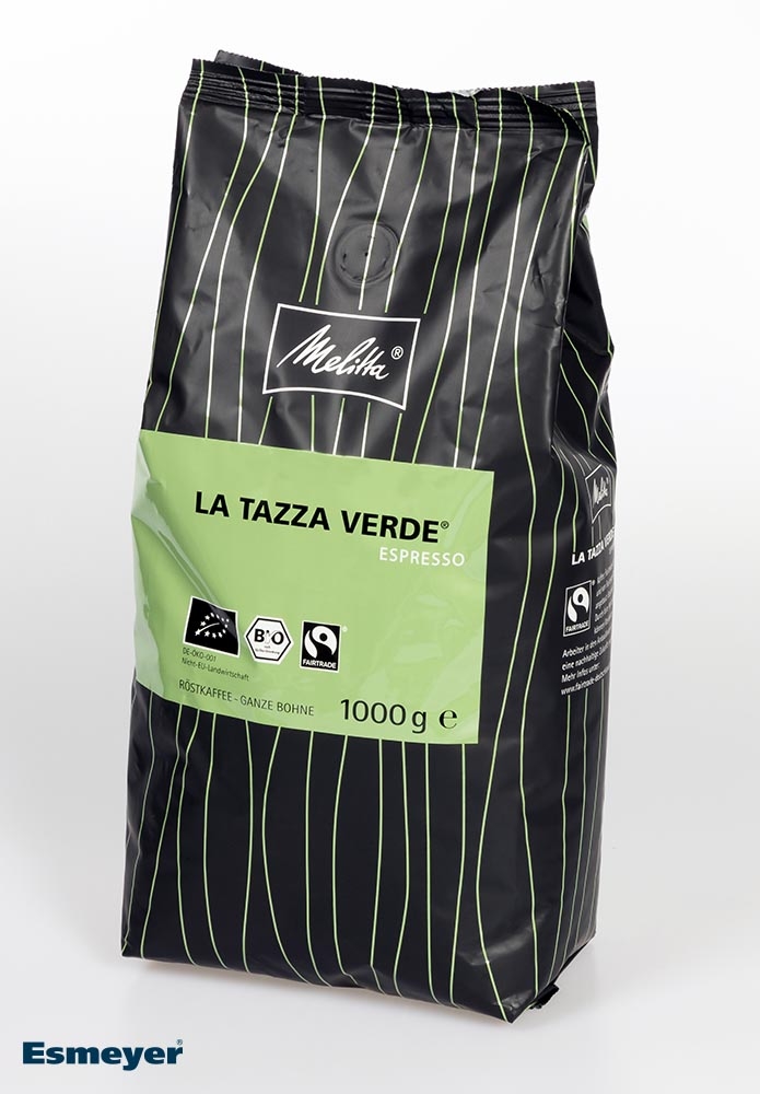 Melitta BIO-Kaffeebohnen LA TAZZA VERDE - Espresso Inhalt 1000 g