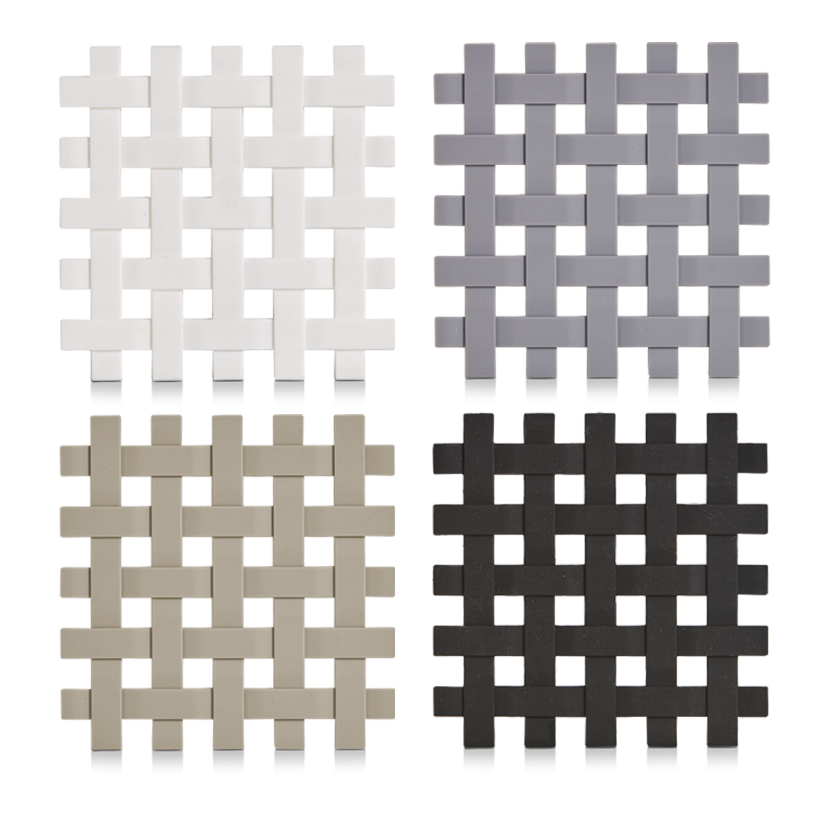 Zeller Topfuntersetzer, Silikon, sort.