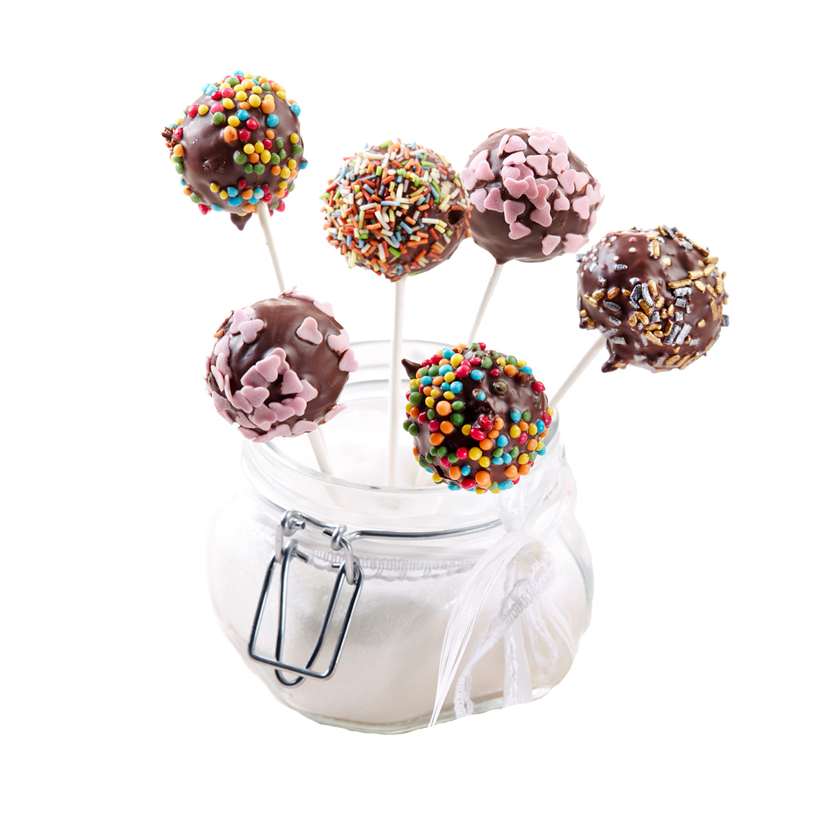 48 CakePop-Stäbchen, 15 cm, weiß