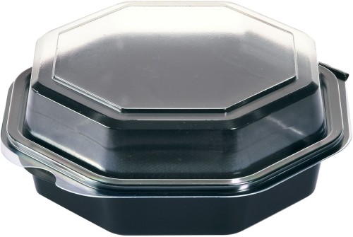 Duni Octabowl® (C&C Packung mit 149865) 190 x 190 x 71 mm Schwarz ungeteilt, 180 Stk/Krt (9 x 20 Stk)