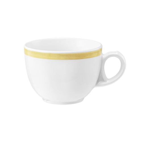 Seltmann Obere zur Kaffeetasse 0,22 l Tulpe, rund, Form: Community, Dekor: 57392 Pinselband ocker, hohe Kantenschlagfestigkeit, Made in