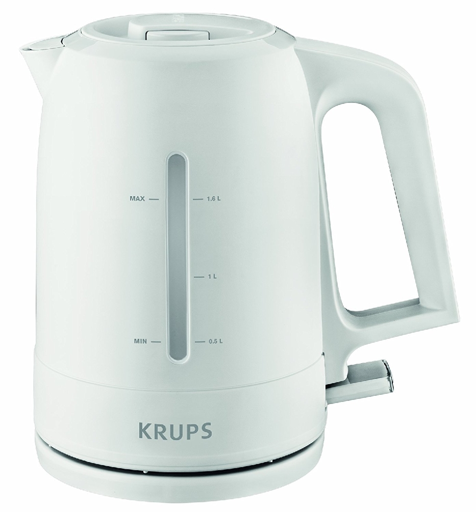 Krups Wasserkocher PRO AROMA, Farbe: weiß, matt, Fassungsvermögen: 1,6 l, 2.400 Watt