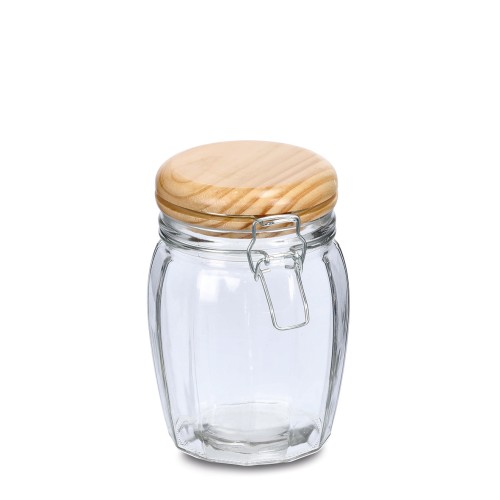 Vorratsglas m. Bügelverschluss, 800 ml. Ø: 110 mm. Höhe: 160 mm.