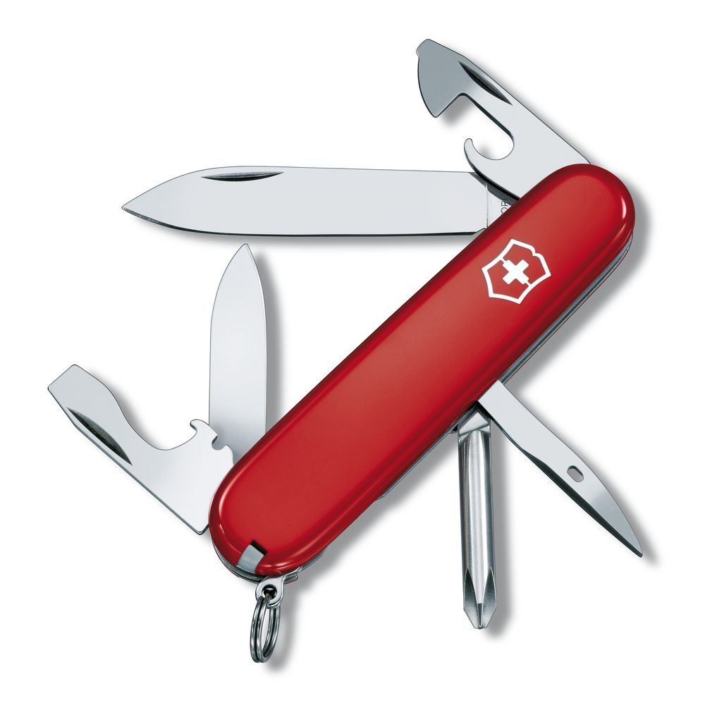 Victorinox Tinker Offiziersmesser, 91 mm, rot, in Blister