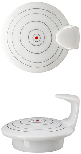 TAC Gropius Stripes 2.0 von Rosenthal, Deckel zu Teekanne klein, aus Porzellan, spülmaschinengeeignet