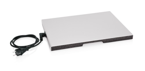 GN Warmhalteplatte. für GN 1/1. Aluminium. passend für GN 1/1, mit abnehmbarem Kabel,