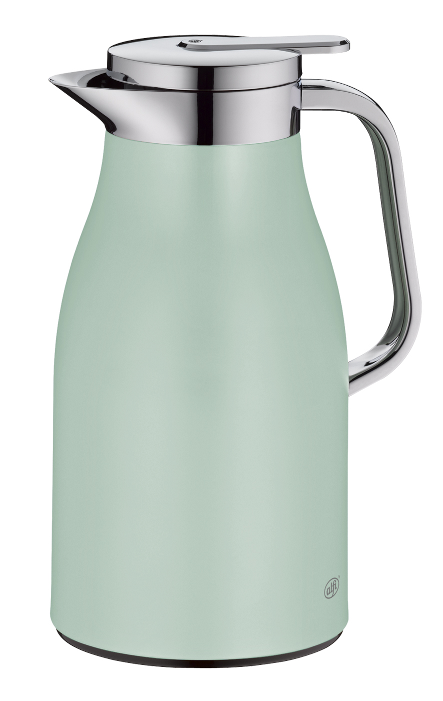 Isolierkanne Skyline pastel mint mat 1,0 l; by pearl creative Christian Rummel & Tim Storti; hochwertiger Edelstahl mit Hartglaseinsatz