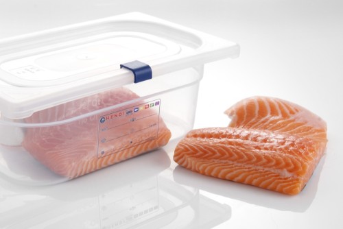 HENDI Farbcodierungsclips zu HACCP Aufbewahrungsbehälter - blau Farbe - 12 Stück