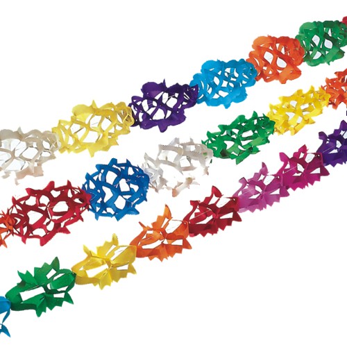 3 Girlanden, Papier 4 m von PAPSTAR