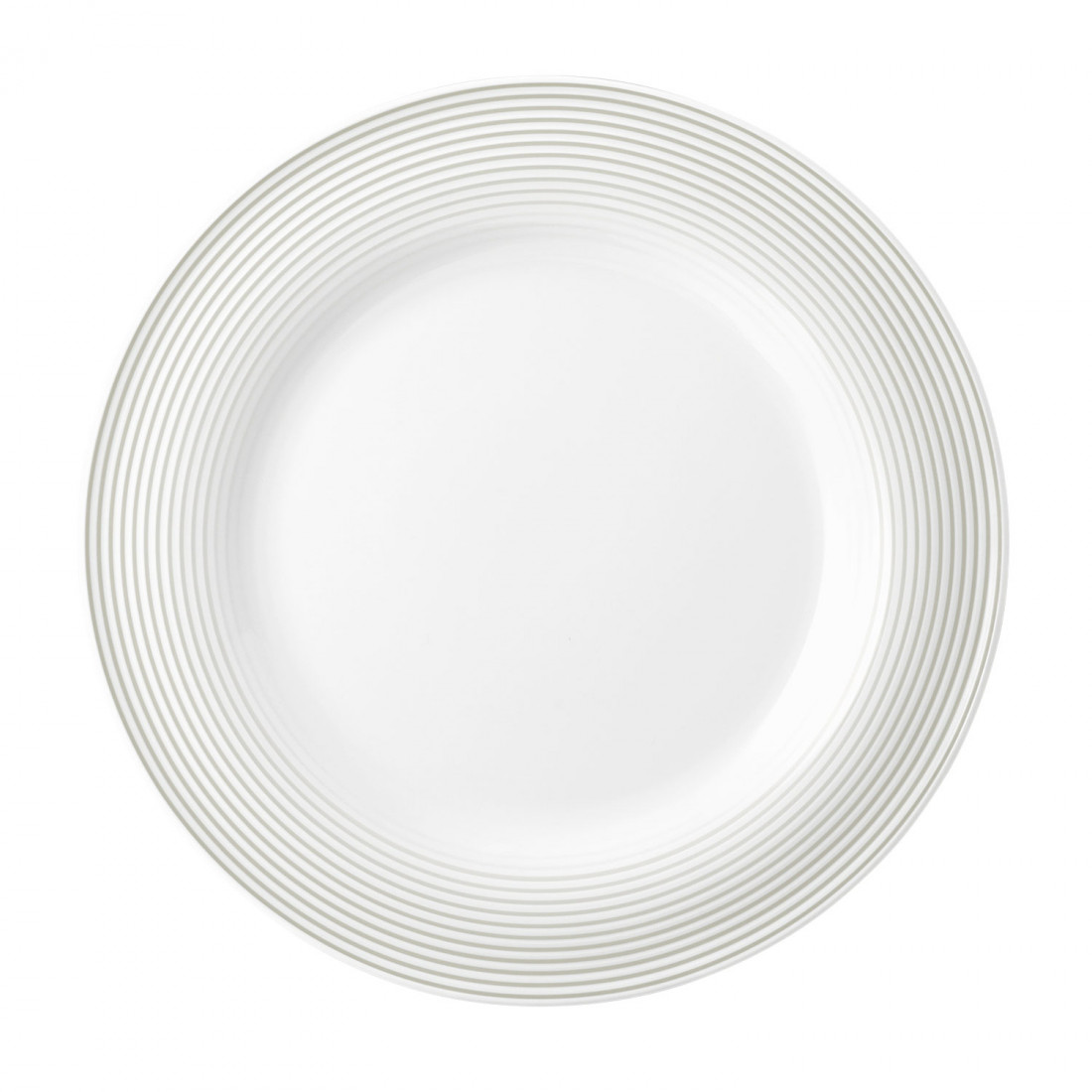 Seltmann Teller flach 26 cm, Form: Blues, Dekor: 57718 Perlgrau