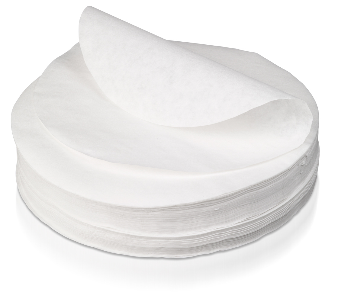 BONAMAT Rundfilterpapier/Flachfilterpapier B10, Durchmesser 244 mm, Inhalt: 250 Stück.