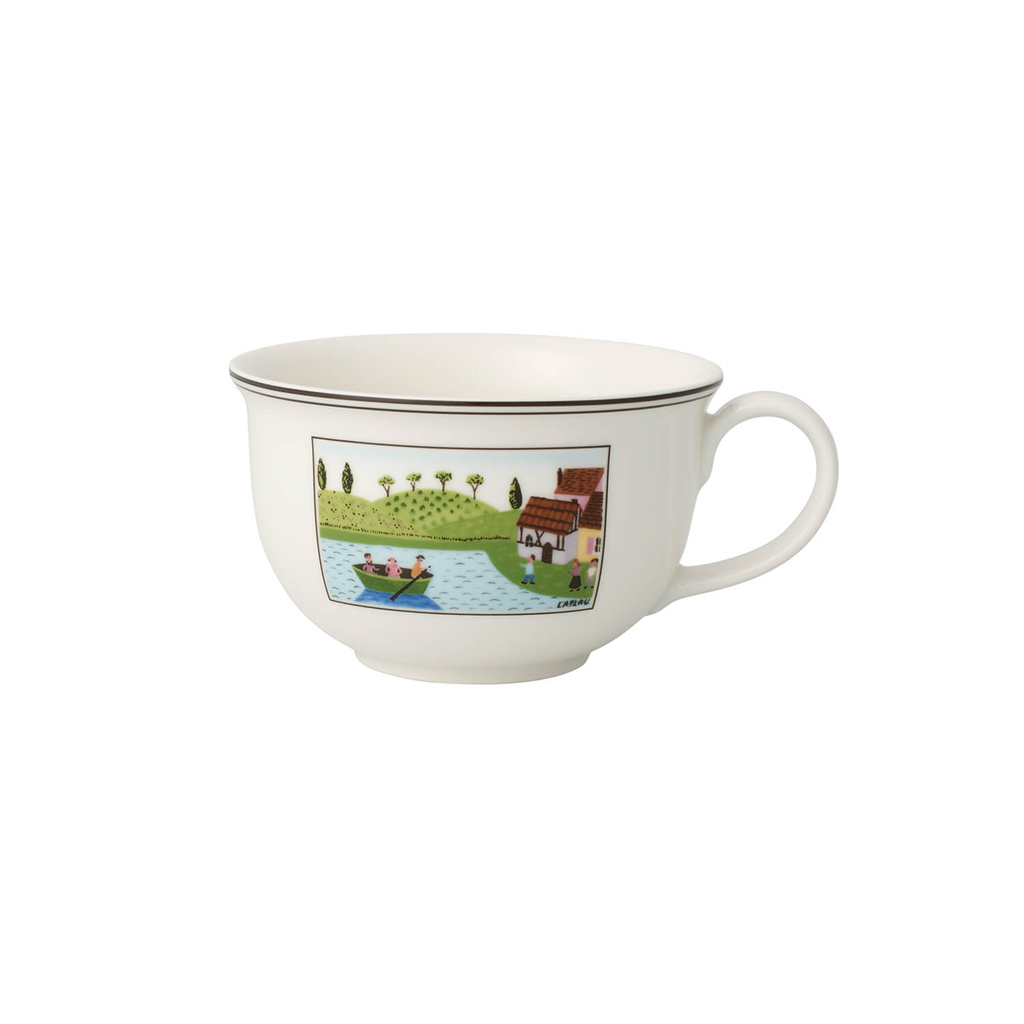 Villeroy und Boch Café au lait Obertasse XL - Maße: 15,6 x 12,3 x 7,6 cm / Ser.: Charm & Breakfast Design Naif