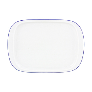 Butterdose Unterteil 250 g - Form: Today - Dekor, 64069 Westerland - aus Porzellan. Hersteller:, Eschenbach. "Made in Germany".