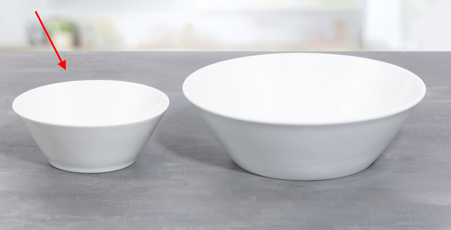 Salatschale SOLEA, Farbe: weiß, Durchmesser: 16 cm. Höhe: 7 cm