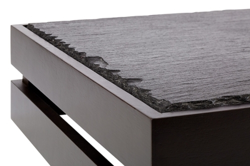 Holzbox -SUPERBOX- 55,5 x 35 cm, H: 10,5 cm Akazienholz, schwarz passend zu GN 1/1 nicht spülmaschinengeeignet stapelbar