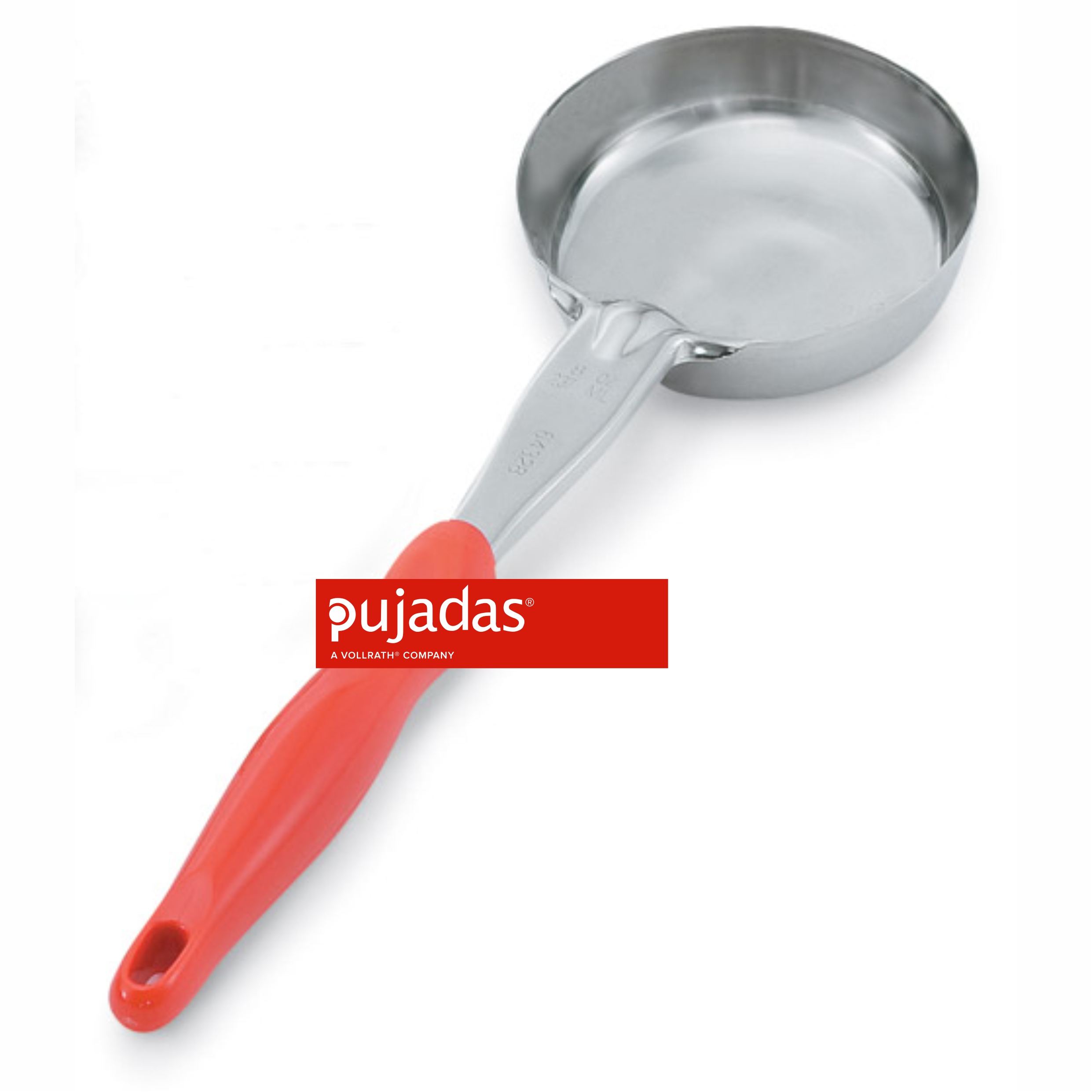 Pujadas Rundschalen-Kelle ,Länge 36cm, Durchmesser 10,2 cm, orange, 235ml