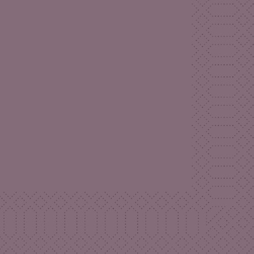 DUNI Zellt.Serv.33x33 3lg. 1/4 plum 250P. 250 Stück