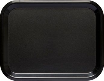 Roltex Tablett Nordic aus ABS-Kunststoff, 36 x 28 cm, schwarz