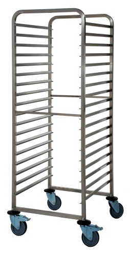 SARO Regalwagen Modell RW2118 Made in Germany - Standardausführung GastroNorm 2/1 - Behältergrößen - GN 2/1, 1/1, 2/4 - Material:
