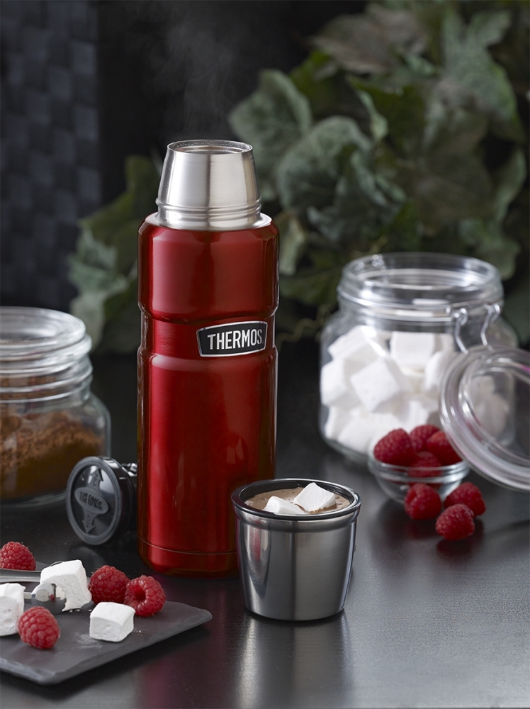 THERMOS Isolierflasche Stainless King, Cranberry