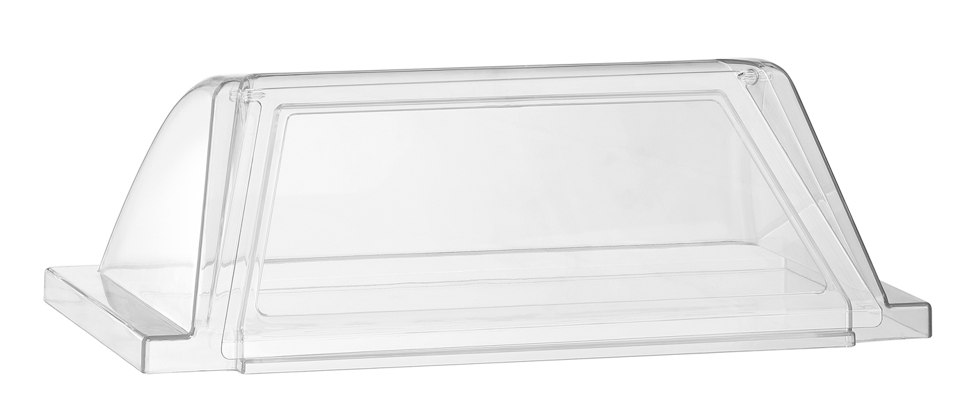 Bartscher Abdeckhaube Rollergrill 7181 | Farbe:Transparent | Maße: 59 x 31,5 x 20,0 cm. Gewicht:1,6 kg