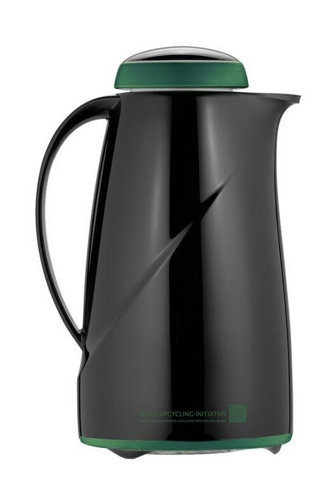 Helios Green Wave in schwarz, Kapazität: 1 L mit ergonomischem Drehverschluss.