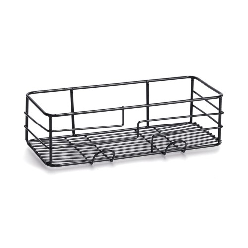 Badregal, Metall, schwarz.