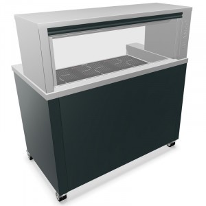 BLANCO Kochstation m. drei integr. Induktionskochf., (6 Kochzonen), m. Galerie u. elektrostatischer, Filter. ION TEC,