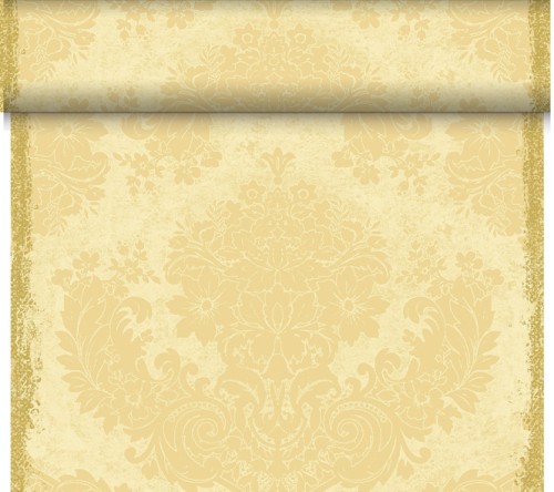 DUNI Dunicel-Tischläufer Tête-à-Tête 24 m x 0,4 m (20 Abschnitte), Royal Cream