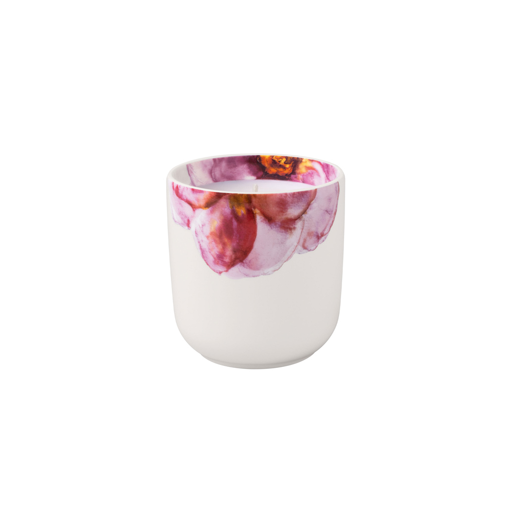 Villeroy und Boch Duftkerze - Maße: 8,5 x 8,5 x 9 cm / Ser.: Rose Garden Home